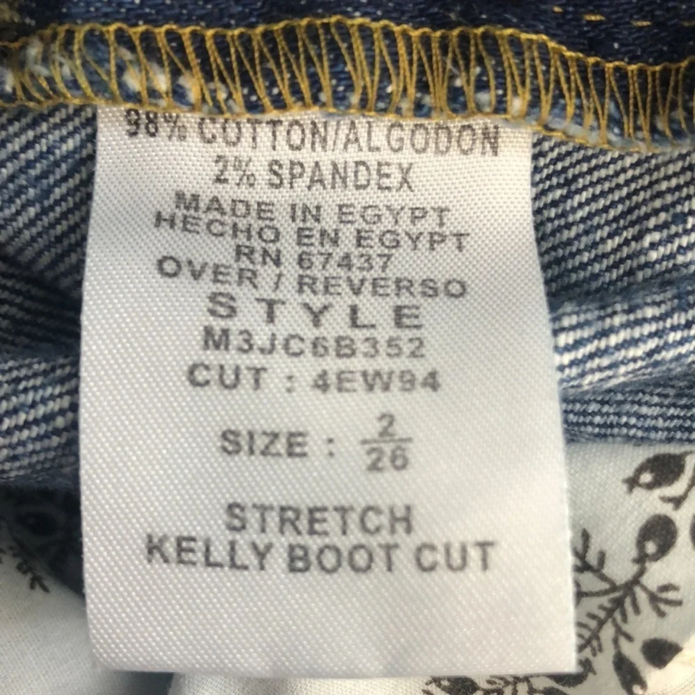 Polo by Ralph Lauren Kelly Stretch Bootcut Distressed Jeans Size 2/26 - Picture 4 of 13